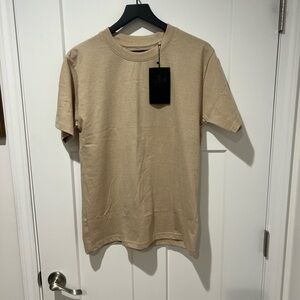 Men's Casual One Brand Apparel Tan Short Sleeve Tee Size Small